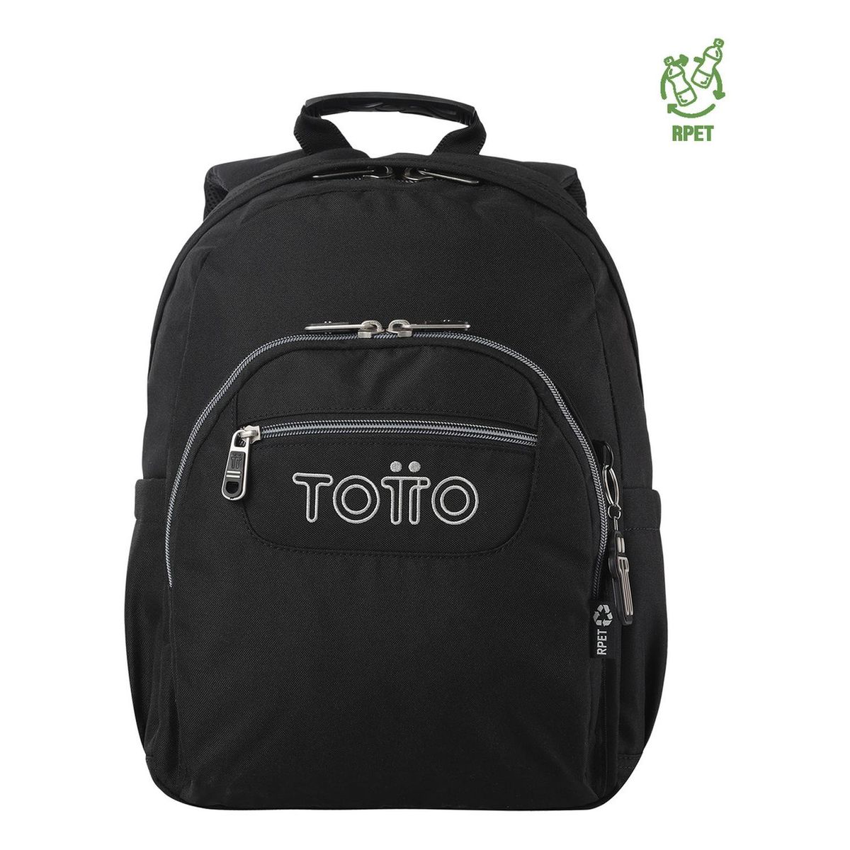 TOTTO - Mochila Escolar Totto Gommas Rpet Negro/black