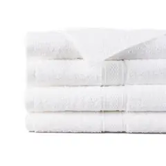EL CASTILLO FRAZADAS - Toalla Baño Blanco 650 grs/m2 Con Guarda