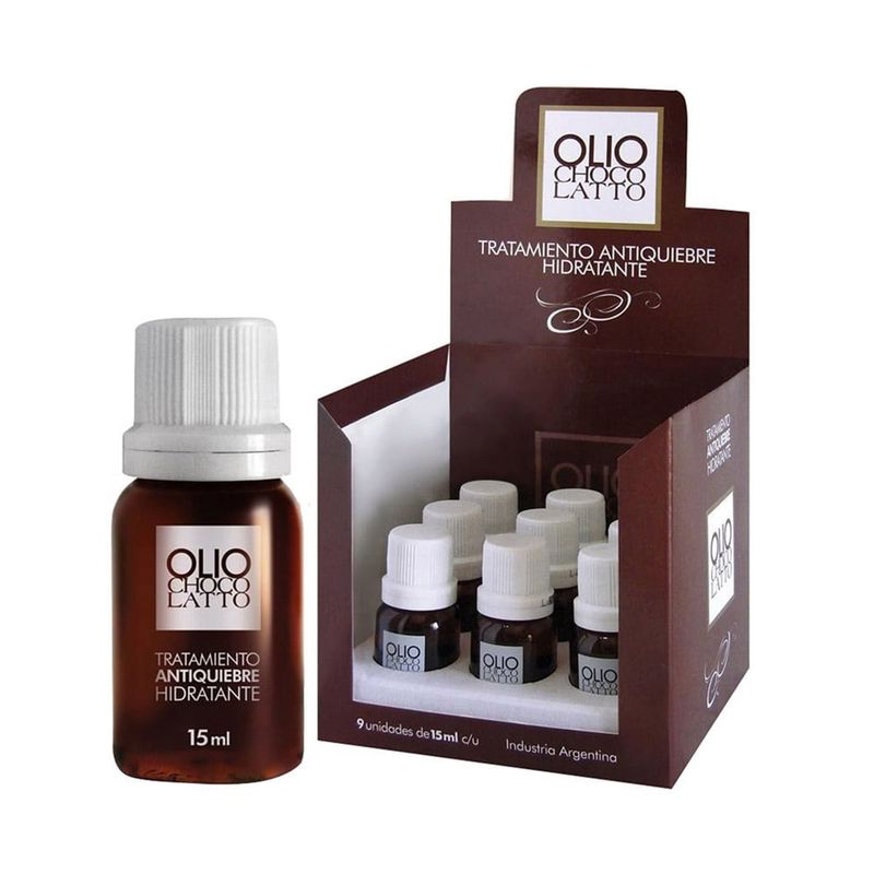 OLIO - Caja 9 Ampollas Hidratantes Chocolatto OLIO