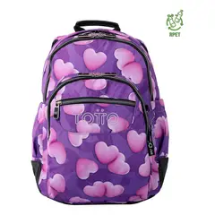 TOTTO - Mochila Escolar Rayol Rpet Morado Chubby