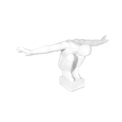 MUNDO ONLINE - Adorno Deco Escultura Minimalista Atleta en Equilibrio
