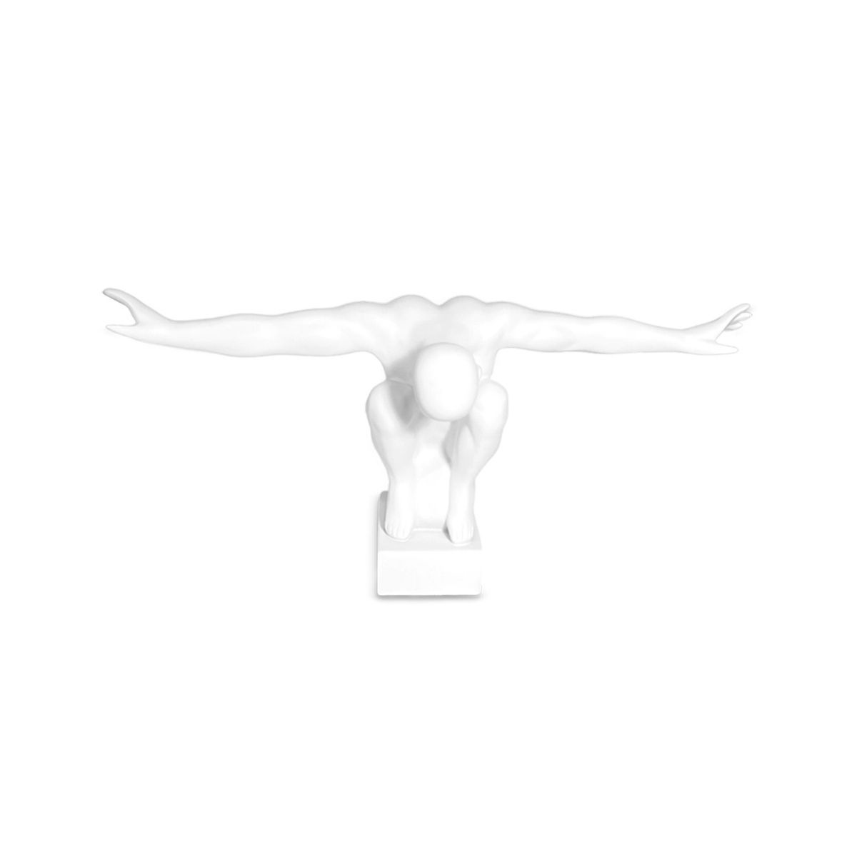 MUNDO ONLINE - Adorno Deco Escultura Minimalista Atleta en Equilibrio 