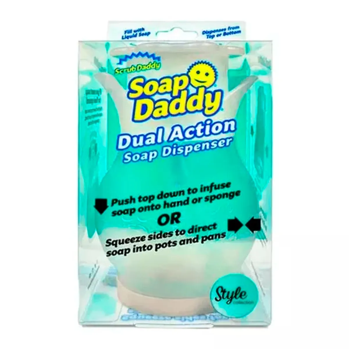 SCRUB DADDY - Dispensador de Lavalozas Soap Daddy Dual Action Scrub Daddy