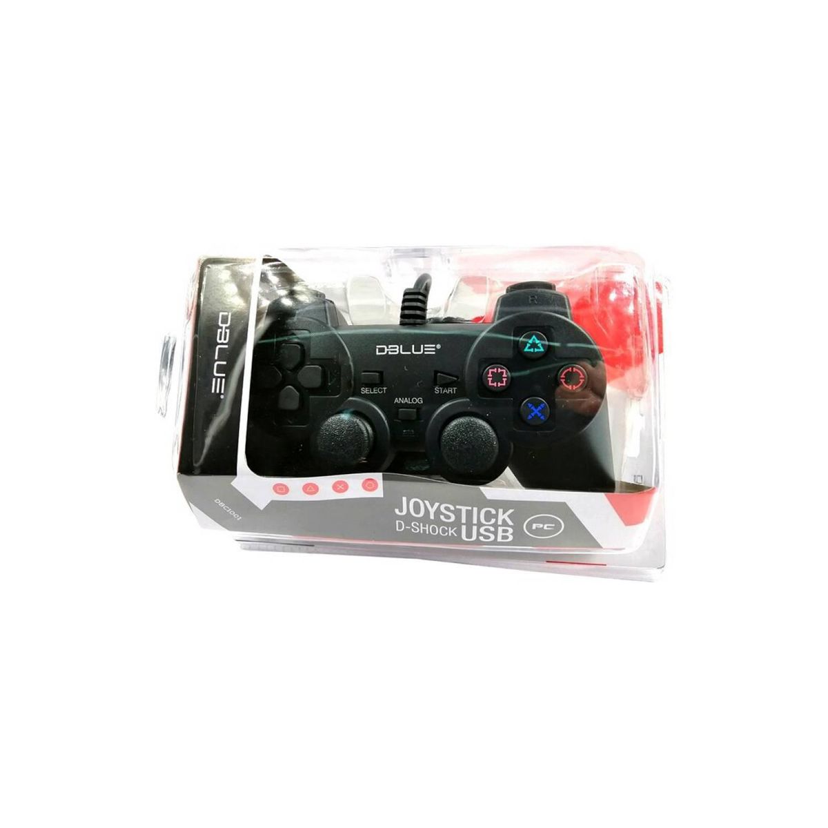 DBLUE - Joystick Usb Pc Con Vibración Color Negro - SC