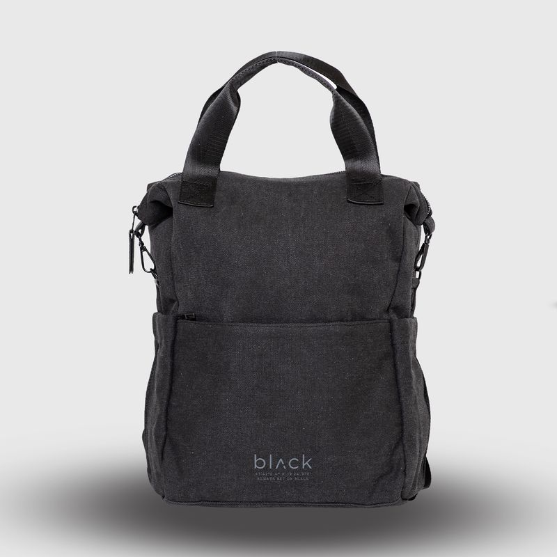 BLACK - Mochila Canvas Black Black Bubba