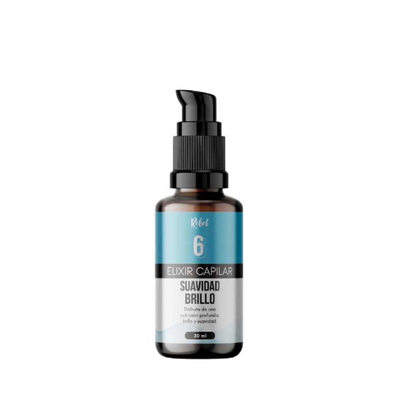 REBEL - Elixir Capilar Suavidad y Brillo - Paso 6.-