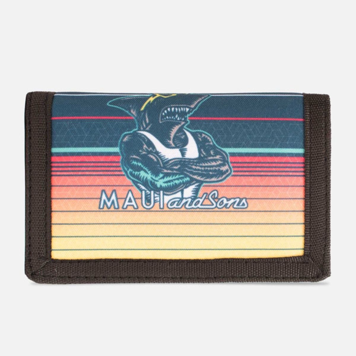 MAUI AND SONS - Billetera Shark Lines Multicolor Niño Maui and sons.