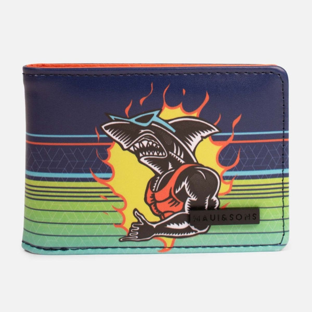 MAUI AND SONS - Billetera Flame Shark Multicolor Niño Maui and sons