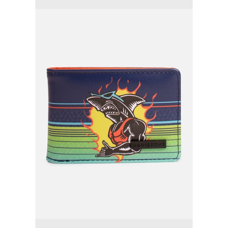 MAUI AND SONS - Billetera Flame Shark Multicolor Niño Maui and sons