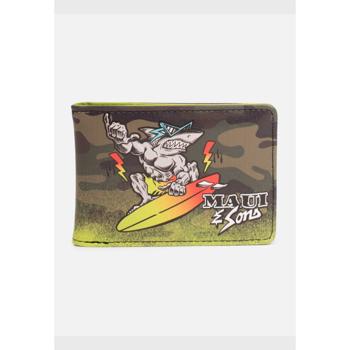 MAUI AND SONS - Billetera Shark Camo Surf Multicolor Niño Maui and sons.