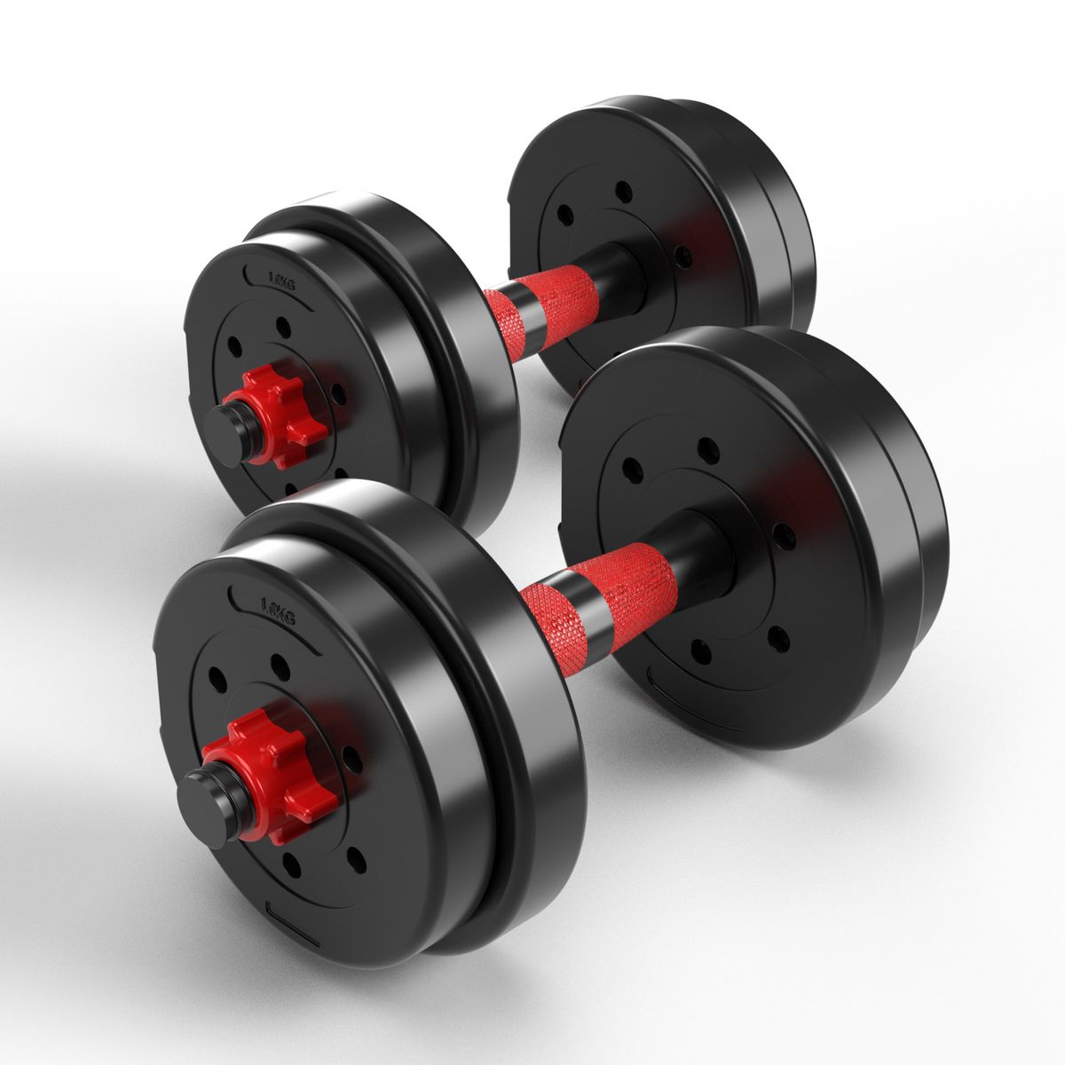 FITMAX - Set Mancuernas Fitmax 10 Kg PVC