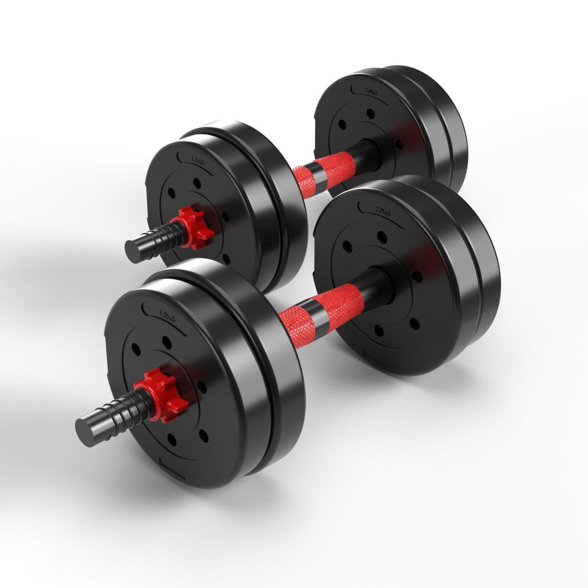 FITMAX - Set Mancuernas Fitmax 15 Kg PVC