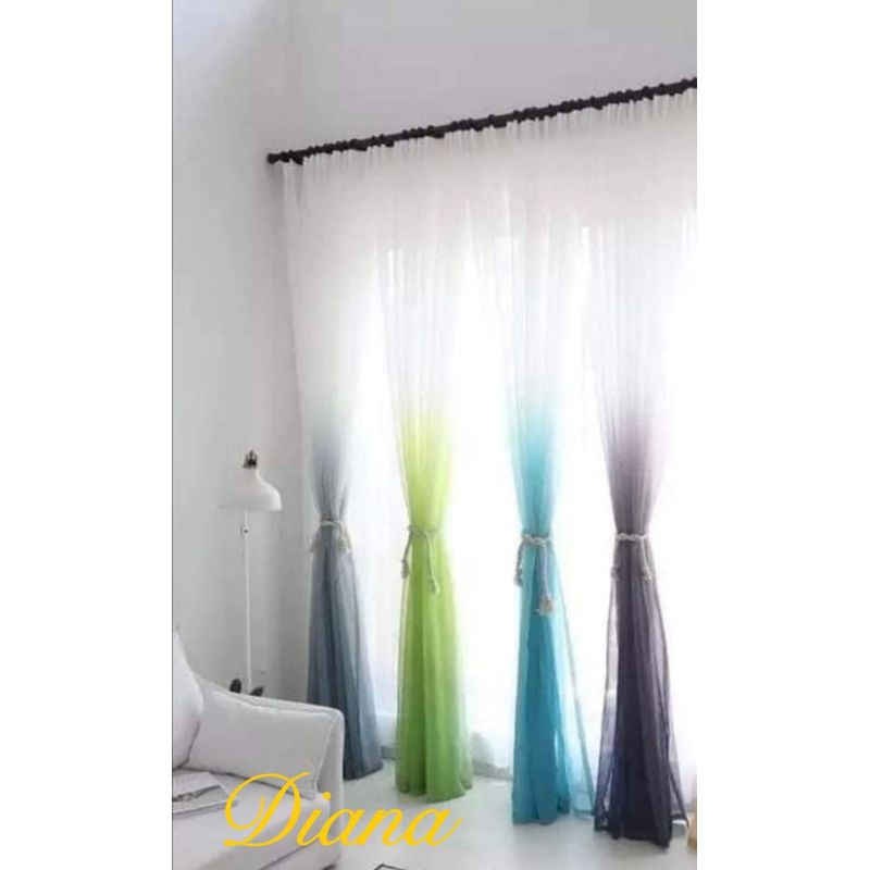 GENERICO - 2 Paneles De Cortina visillo Transparente. Cortina De Poliéster Adecuada Para Cocina, Dormitorio, Estudio, Café, living, Decoración Del Hogar