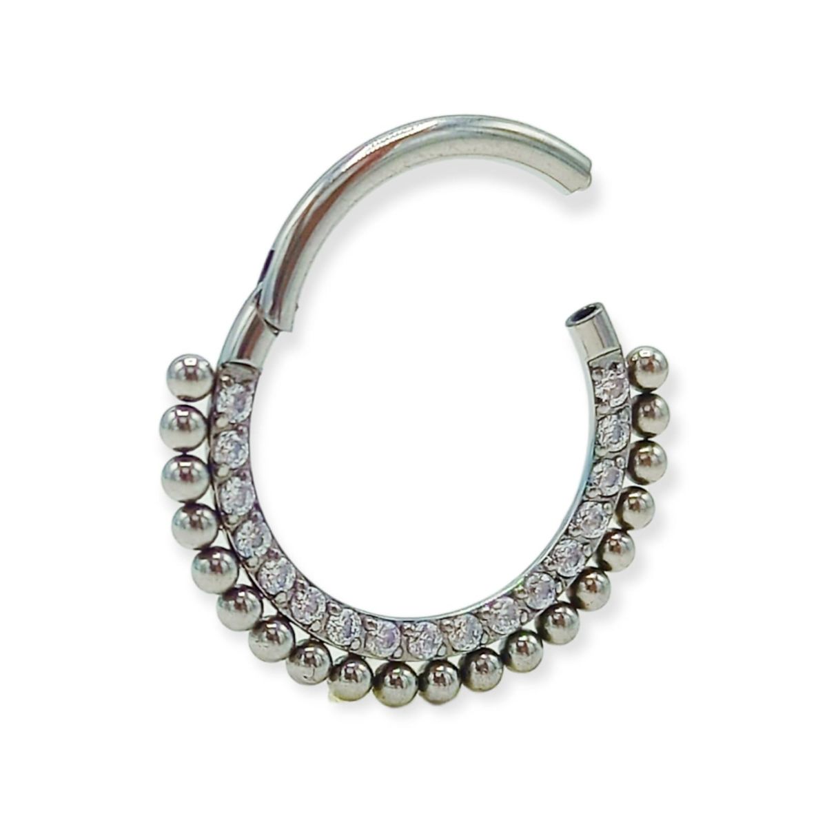 ELBAULDEJUMA - Piercing Septum Astm F136 G23 Titanio Diadema Circonio