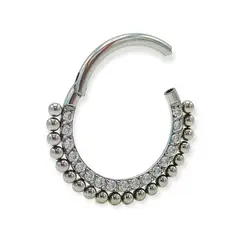 ELBAULDEJUMA - Piercing Septum Astm F136 G23 Titanio Diadema Circonio