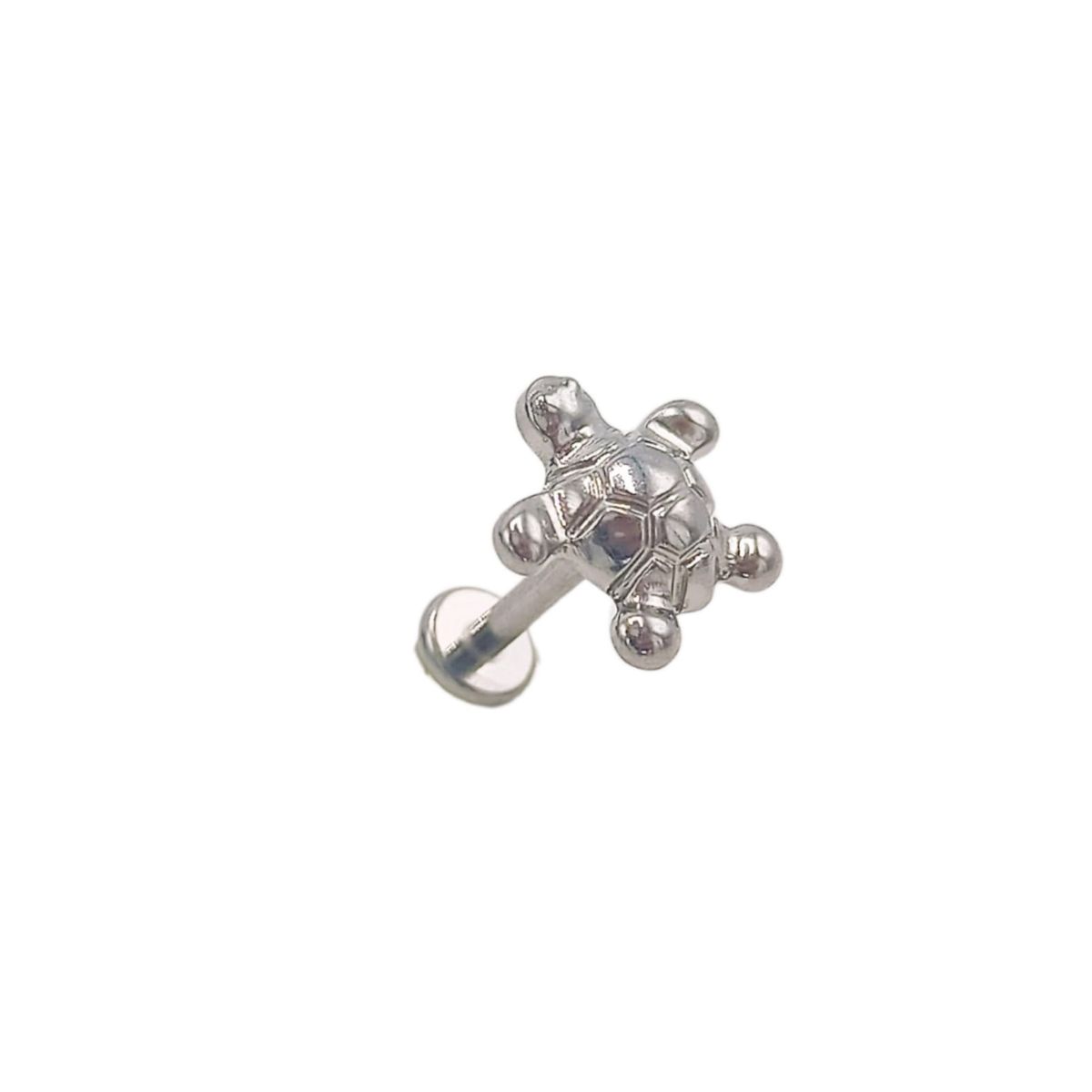 ELBAULDEJUMA - Piercing Labret Astm F136 G23 Acero Titanio Tortuga Tragus