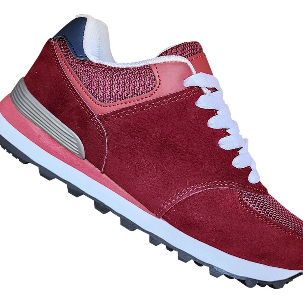 GENERICO - Zapatilla Deportiva Casual Toda Ocasion Burdeo 7455