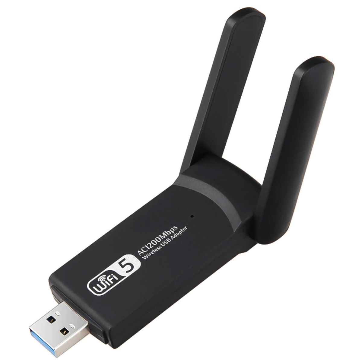 GENERICO - Antena Adaptador Wifi Usb 3 Dual Band 2.4 Y 5 Ghz High Speed