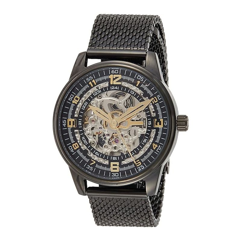 GENERICO - Reloj Akribos Skeleton para Hombre color Negro