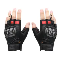 MOTOWOLF - Guantes de Cuero Para Motocross Motociclismo Verano 0334