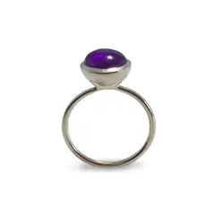 ANDREA COGGIOLA JOYAS - Anillo Shakti Amatista Plata Fina 925