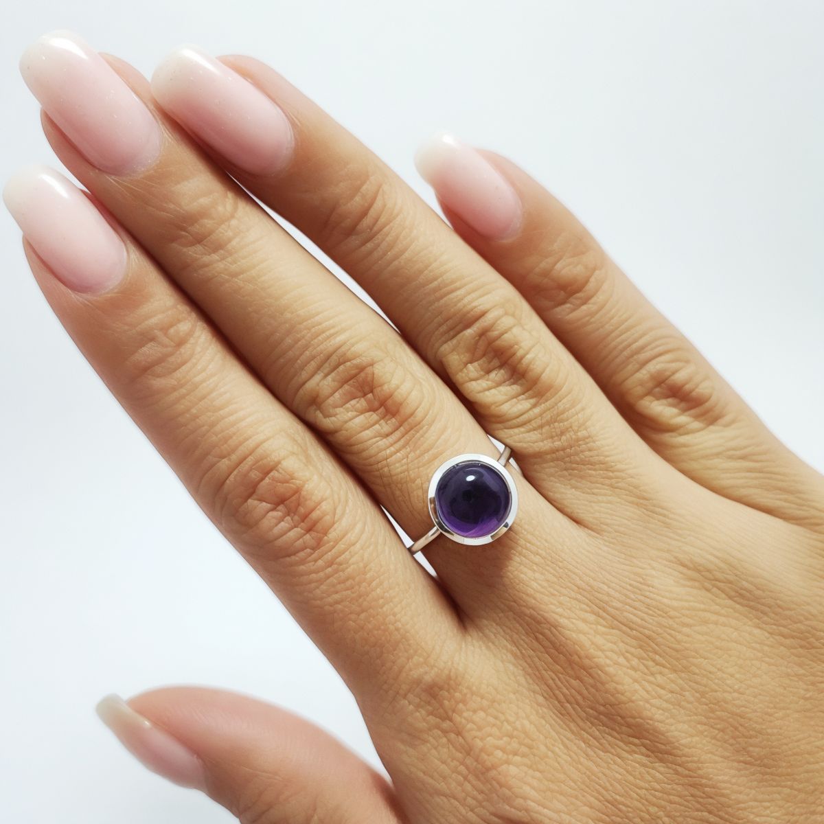COGGIOLA - Anillo Shakti Amatista Plata Fina 925