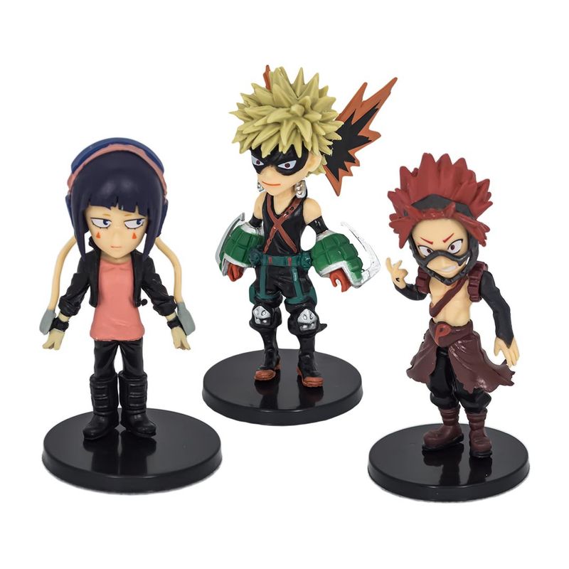 SM - Set 3 Figuras Boku no Hero Heroe Bakugo Kirishima Kyoka Jiro