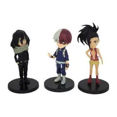 SM - Set 3 Figuras Boku no Hero Heroe Shoto Todoroki Momo Aizawa