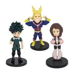 SM - Set 3 Figuras Boku no Hero Heroe Deku Ochaco Uraka All Might