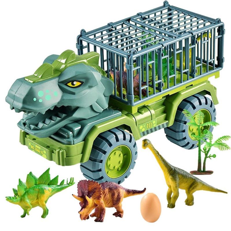 SM - Juguete Camion Tiranosaurio Rex Transporte de Dinosaurios SM