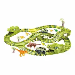 SM - Pista Dinosaurio Jurassic Jungla Armable Flexible 140 PCS
