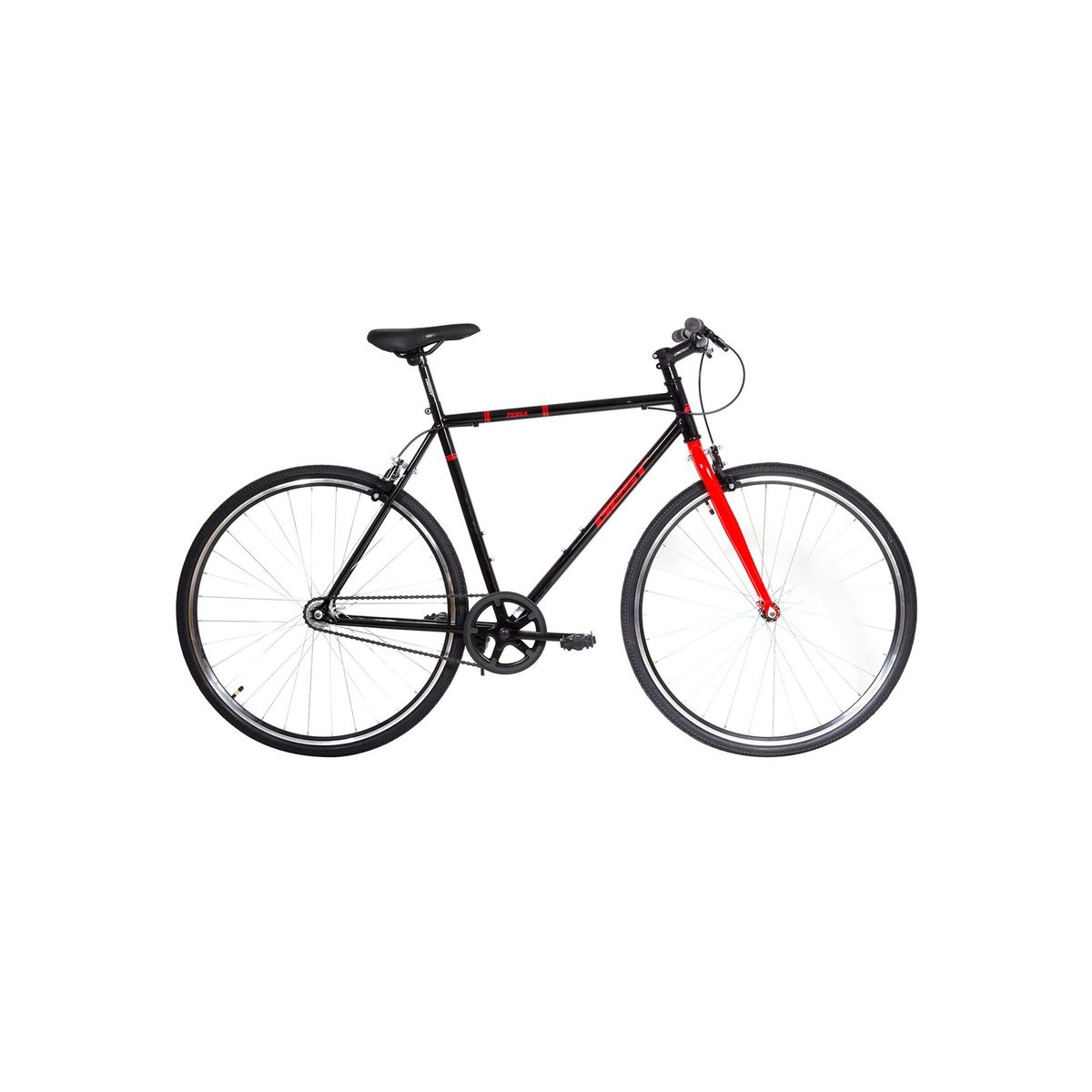 BEST - Bicicleta Best Tesia 700 Single Talla 52 Negro / Rojo