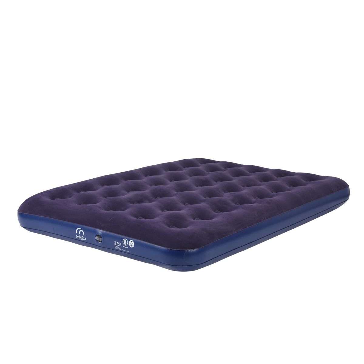 MIGLU - Colchón Inflable Doble 191x137x22 Miglú