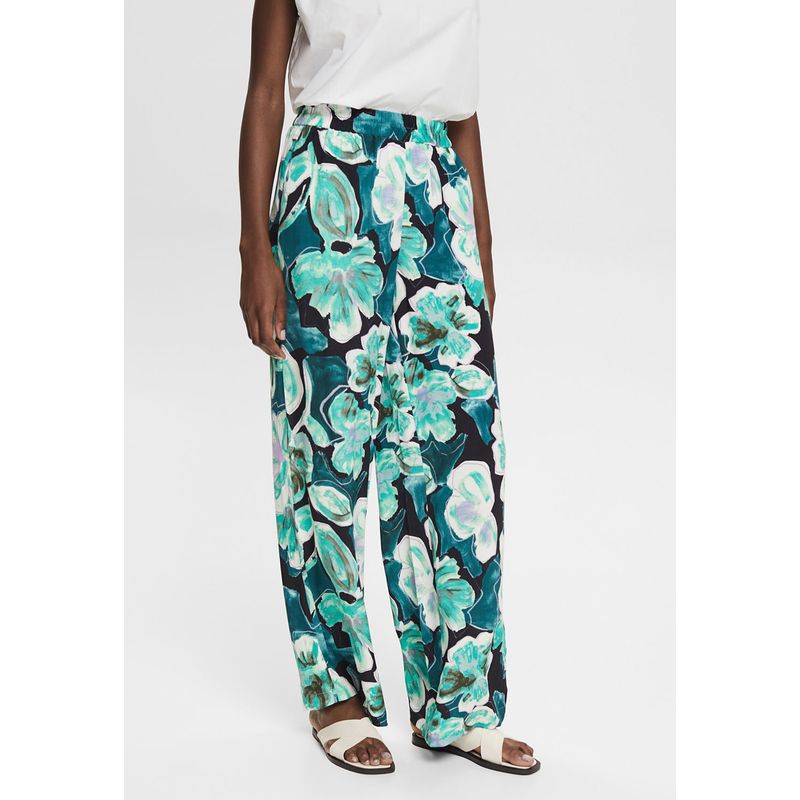 ESPRIT - Pantalón Ligero Y Estampado Con Estilo Floral Mujer Esprit ESPRIT