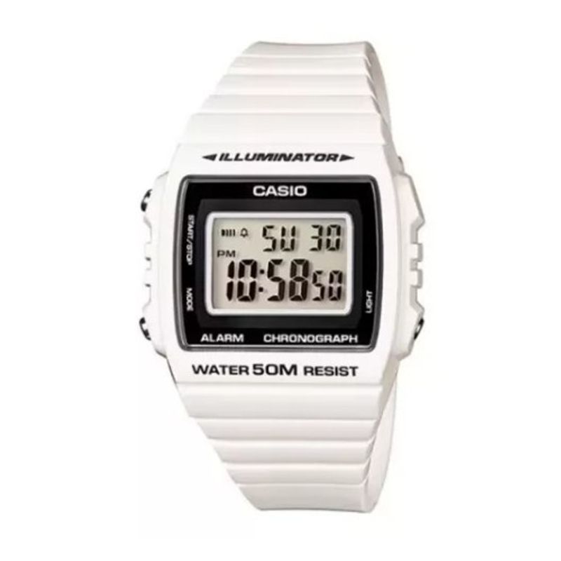 GENERICO - Reloj Casio Original Modelo W-215h Blanco SG103155