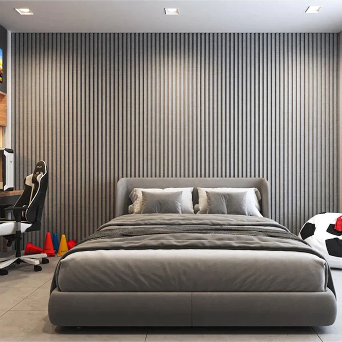 Panel Roble Blanco 240cm - Interior (Paquete 14 unidades), marca GENERICO - Foto 2