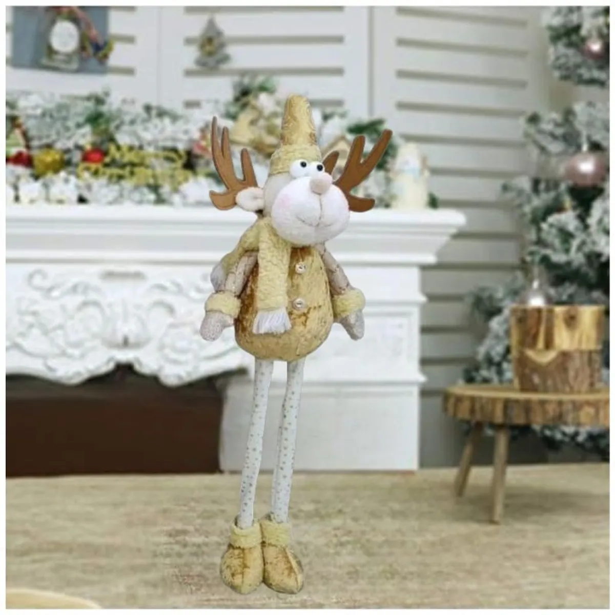 GENERICO - Muñecos Monos Patas Largas Navideños Ajustables 70-90cm