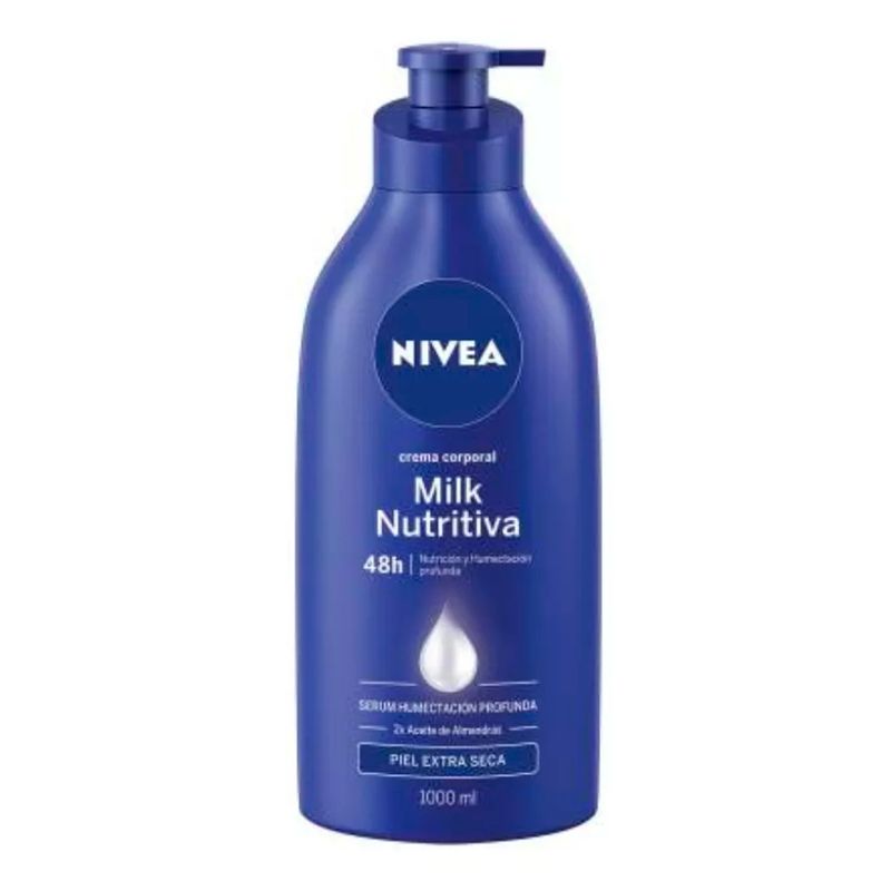 NIVEA - Cuidado Corporal Crema Nivea Milk Nutritiva Exta Seca 1000ml.-