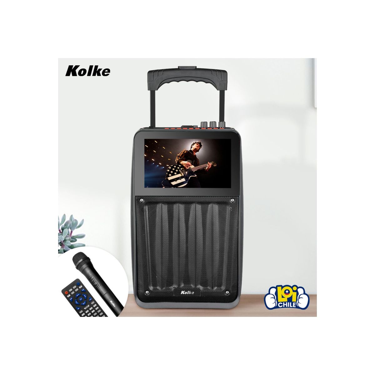 KOLKE - Parlante Inalámbrico Kolke Sing 8" con Pantalla Karaoke 100w