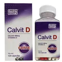 GREEN ROOTS - CalVit D Forte x 120 Capsulas