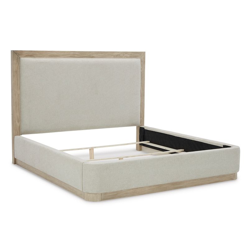 ASHLEY - Cama 2 plazas Hennington bisque