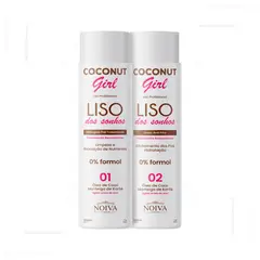GENERICO - Alisado Coconut Girl 1000ml (Paso 1 + Paso 2) Noiva Extreme