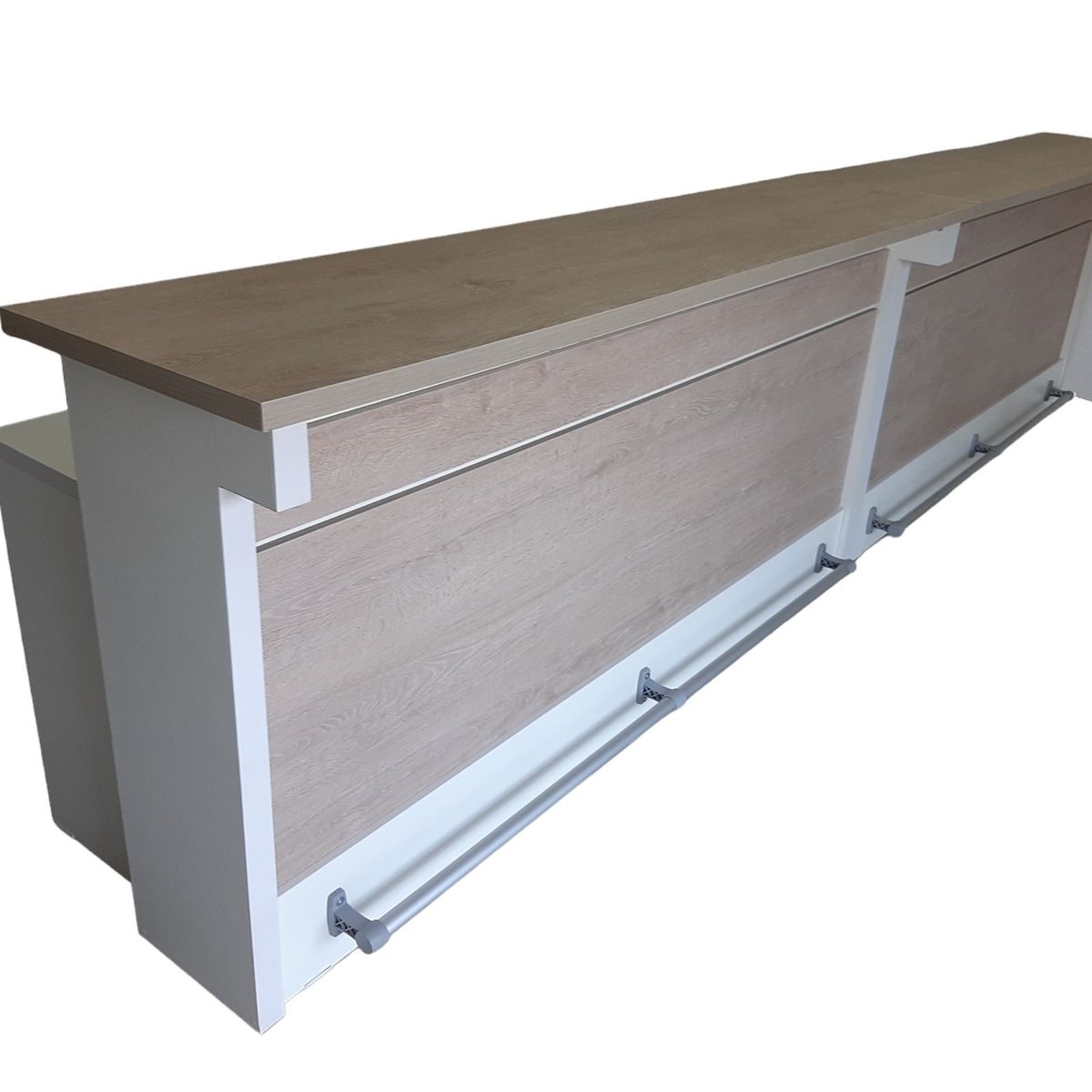 GENERICO - Meson para ventas y para atencion de publico doble altura Modular