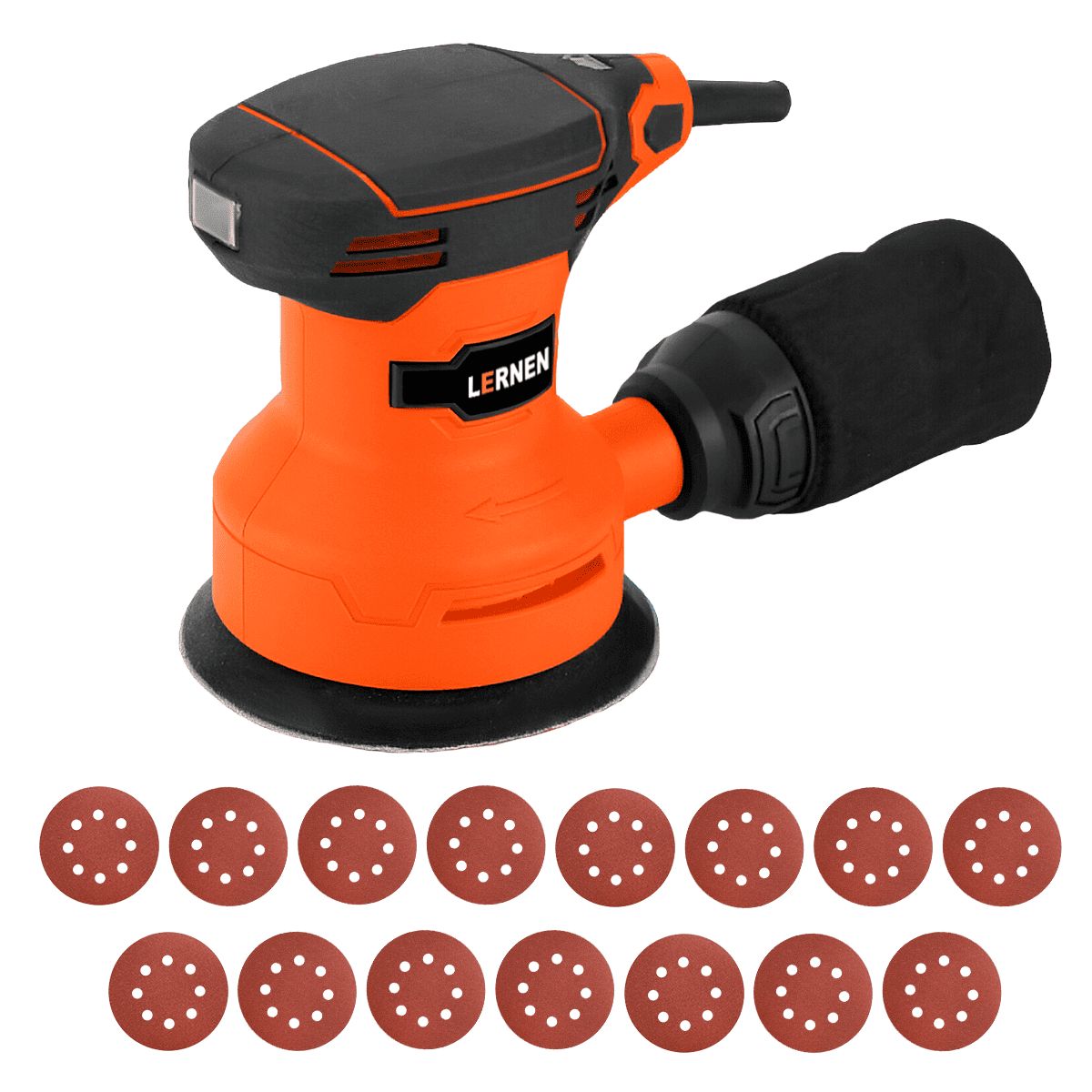 LERNEN - Lijadora Roto Orbital Lernen 350 W - Con Lijas De Repuesto