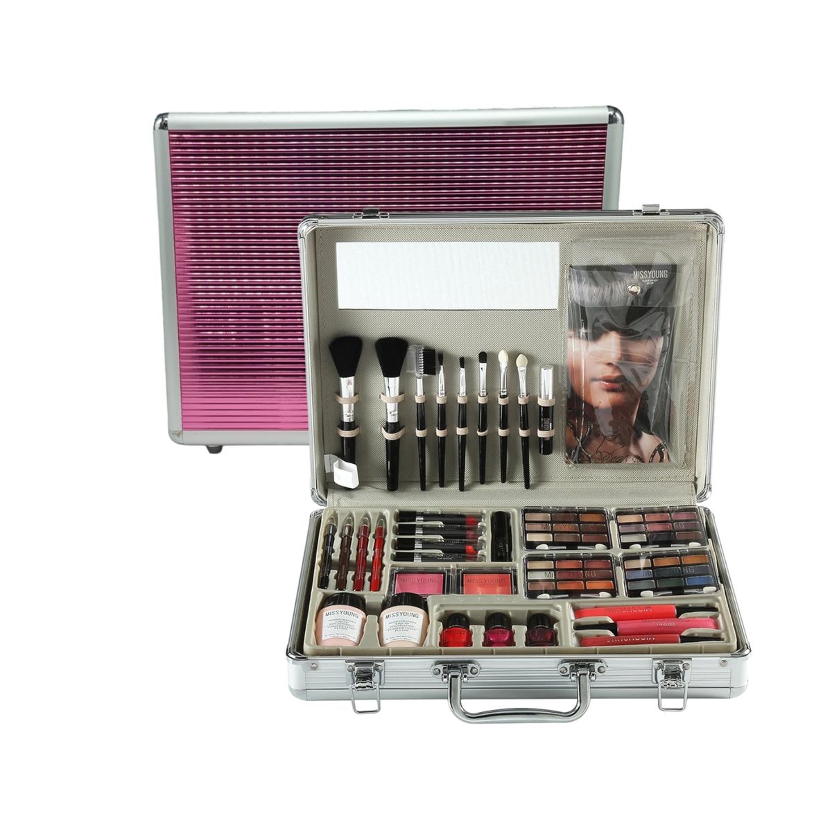 GENERICO - Set Maquillaje Profesional Con Labiales Sombra Ojos Esmalte