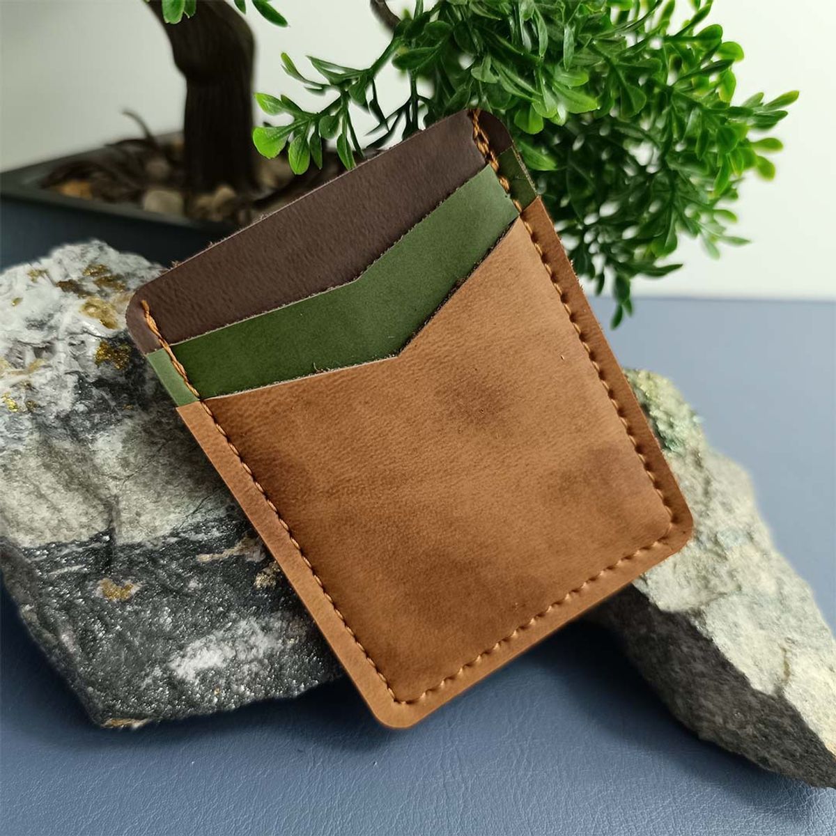 GENERICO - Tarjetero Vertical Ñuñoa Cuero Vegano