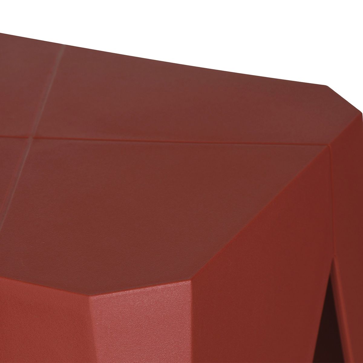 SUR DISEÑO - Taburete Geometric Bajo Café Ladrillo