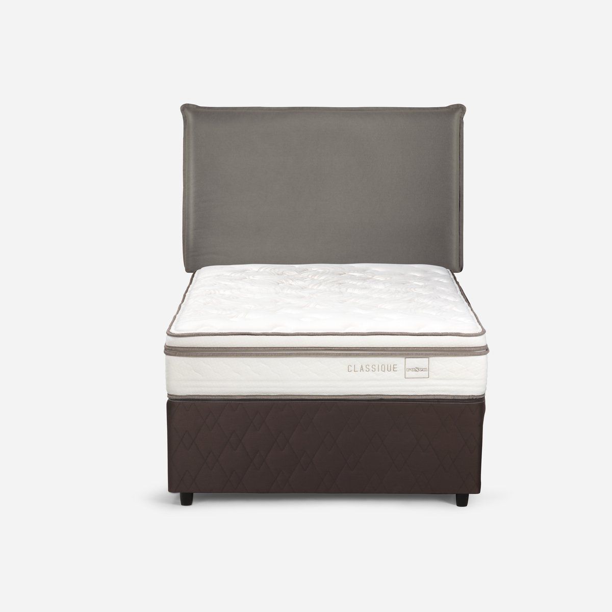 ROSEN - Diván Cama Rosen Classique+ 1,5 Plazas+Respaldo Maurice Gris