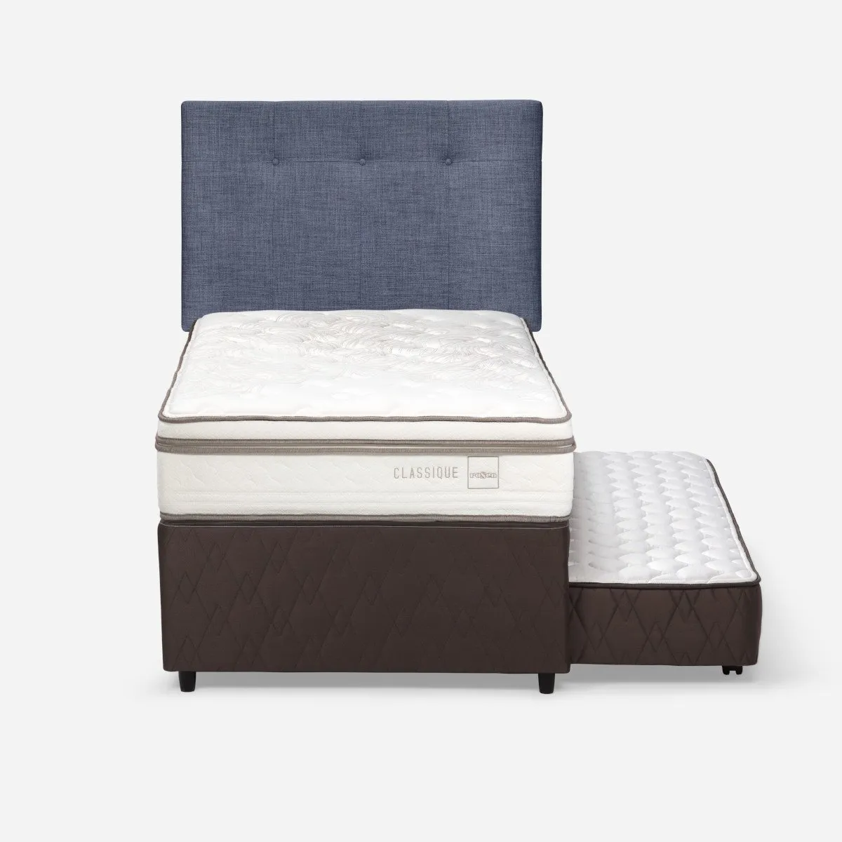 ROSEN - Diván Classique+ 1,5 Plazas + Respaldo New Bennet Denim