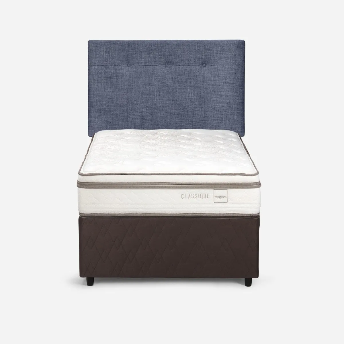 ROSEN - Diván Classique+ 1,5 Plazas + Respaldo New Bennet Denim